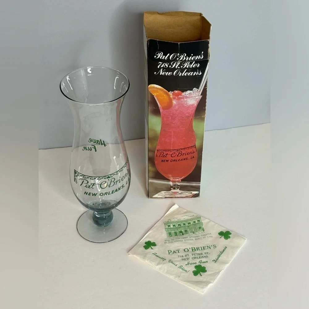 PAT O’BRIEN’S NEW ORLEANS HURRICANE GLASS